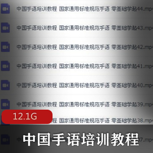 （中国手语）教程