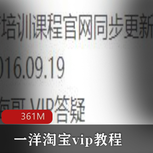 (一洋淘宝vip)教程