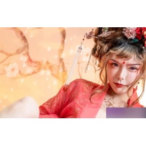 夏小秋神妃新春贺图作品